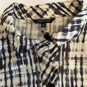 John Mark Monochrome Checkered Jacket